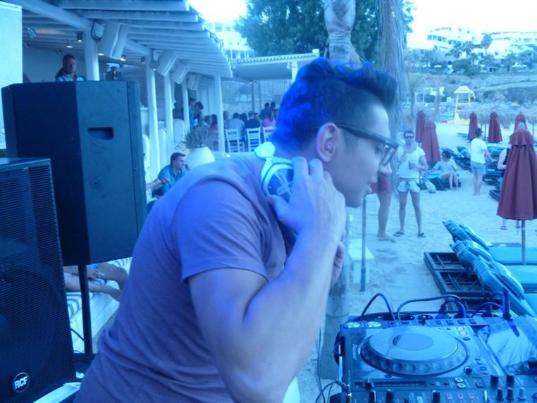 Anthony Bassoulou in Mykonos